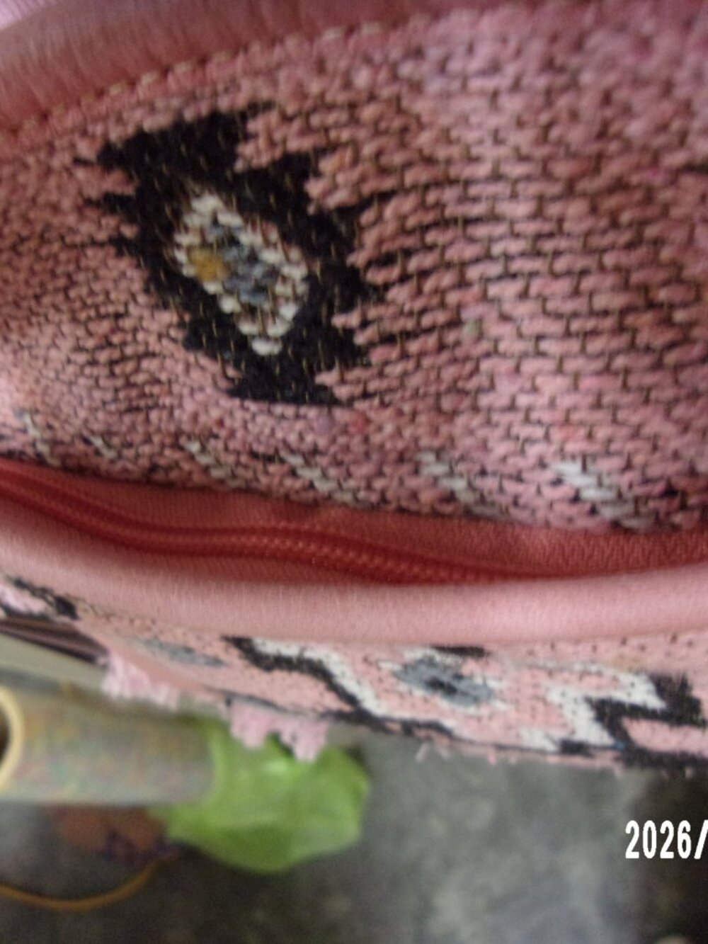 Myra Pink Tapestry & Leather Purse - Picture 8 of 10